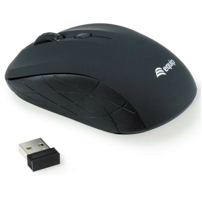 Equip Mini Ratón Óptico Inalámbrico Negro