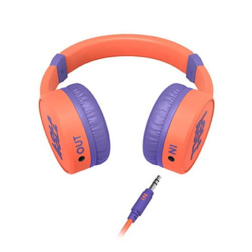 Energy Sistem Auriculares Lol&Roll Orange Infantiles con Limitación de Volumen y Micrófono Incluido para Niños