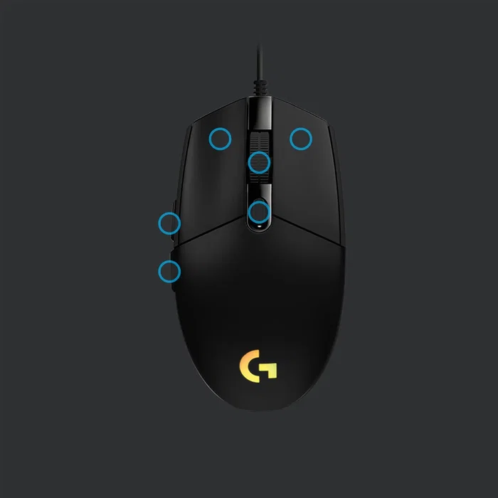 Logitech G203 LIGHTSYNC Ratón Gaming Negro