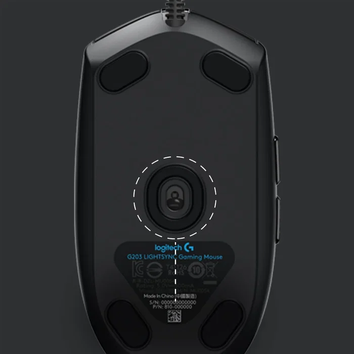 Logitech G203 LIGHTSYNC Ratón Gaming Negro