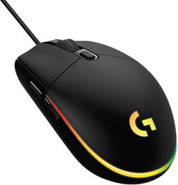 Logitech G203 LIGHTSYNC Gaming Mouse, USB Type-A, Negro