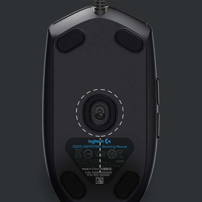 Logitech G203 LIGHTSYNC Ratón Gaming Negro