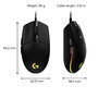 Logitech G203 LIGHTSYNC Ratón Gaming Negro