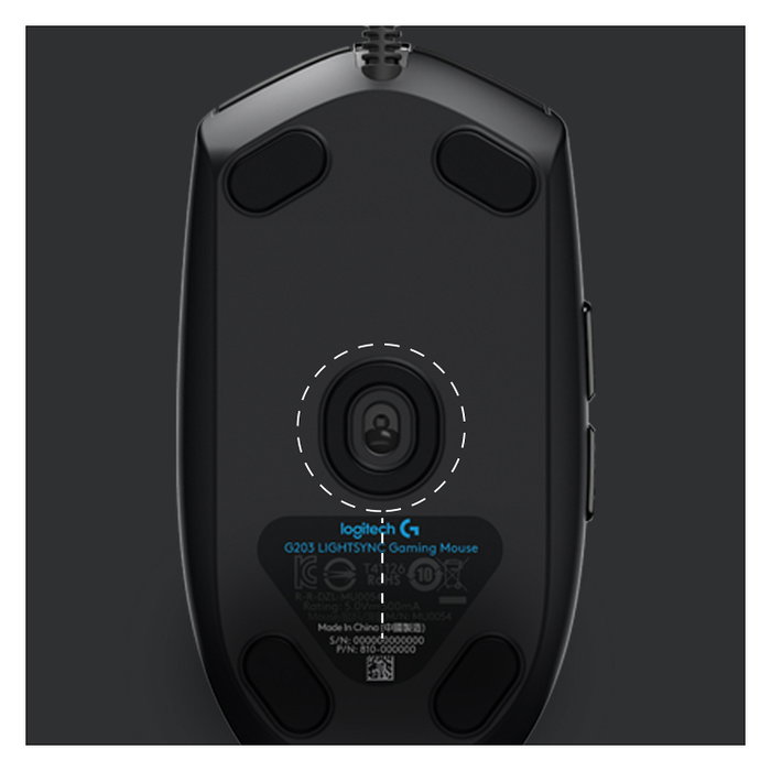 Logitech G203 Lightsync Gaming Mouse Negro