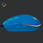 Logitech G203 Lightsync Gaming - Ratón óptico cableado USB, 8000 DPI, 6 botones, RGB, azul