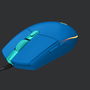 Logitech G203 Lightsync Gaming - Ratón óptico cableado USB, 8000 DPI, 6 botones, RGB, azul