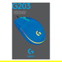 Logitech 910-005798 G203 Lightsync Gaming Mouse Azul, 8000 DPI, 1 ms, USB