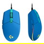 Logitech 910-005798 G203 Lightsync Gaming Mouse Azul, 8000 DPI, 1 ms, USB