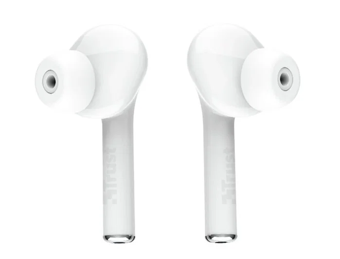 Trust Nika Auriculares Inalámbricos Bluetooth con Estuche de Carga Blanco