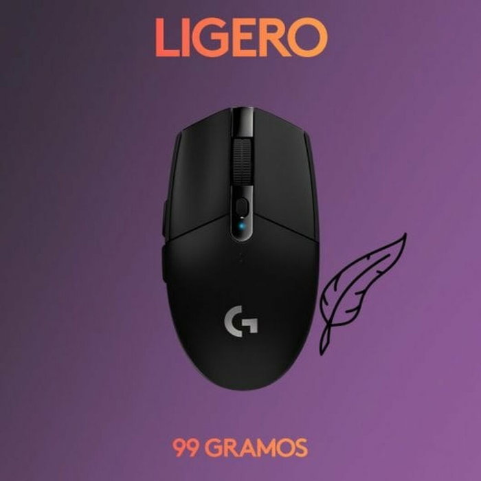 Logitech G305 Lightspeed Ratón Gaming Inalámbrico Negro