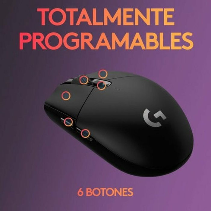 Logitech G305 Lightspeed Ratón Gaming Inalámbrico Negro