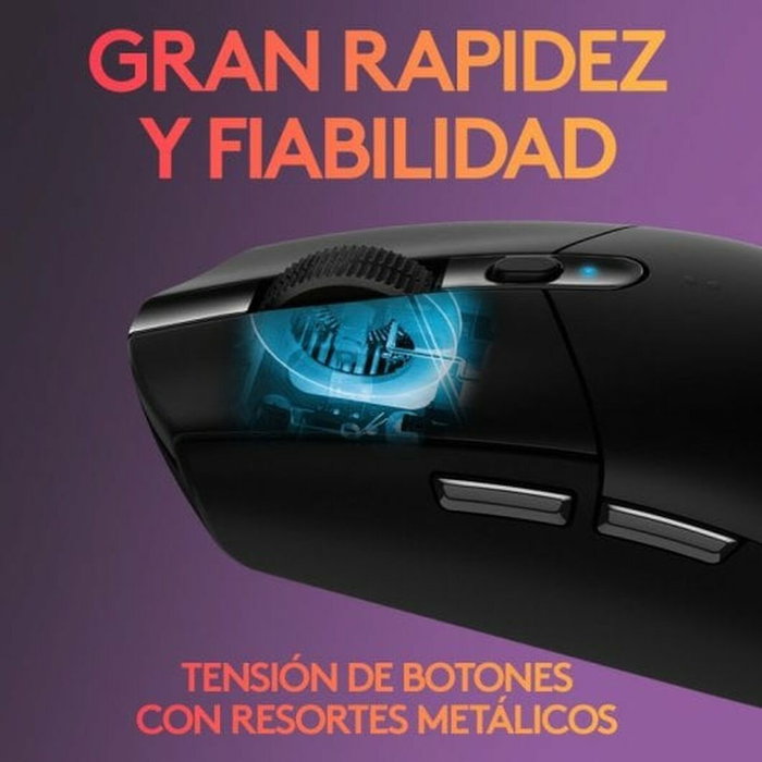 Logitech G305 Lightspeed Ratón Gaming Inalámbrico Negro