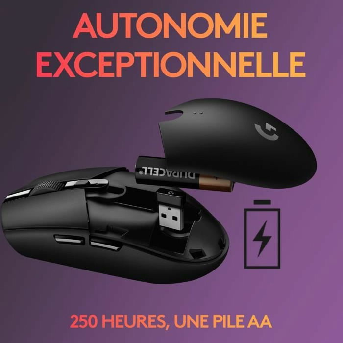 Logitech G305 Lightspeed Ratón Gaming Inalámbrico Negro