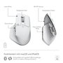 Logitech MX Master 3S for Mac, Ratón Ergonómico Inalámbrico, Gris
