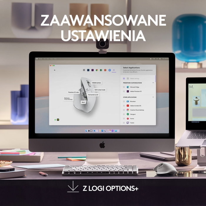 Logitech MX Master 3S for Mac, Ratón Ergonómico Inalámbrico, Gris Logitech MX Master 3S for Mac, Ratón Ergonómico Inalámbrico, Gris