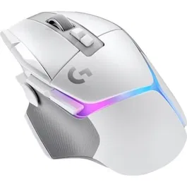 Logitech G G502 X Plus Lightspeed Mouse Gaming RVB Wireless Lightfor Hybrid Botones Hero 25K Sensor Blanco