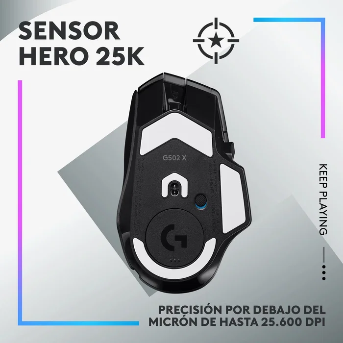Logitech G502 X PLUS Ratón Inalámbrico Óptico 25600 DPI Negro Logitech G502 X PLUS Ratón Inalámbrico Óptico 25600 DPI Negro