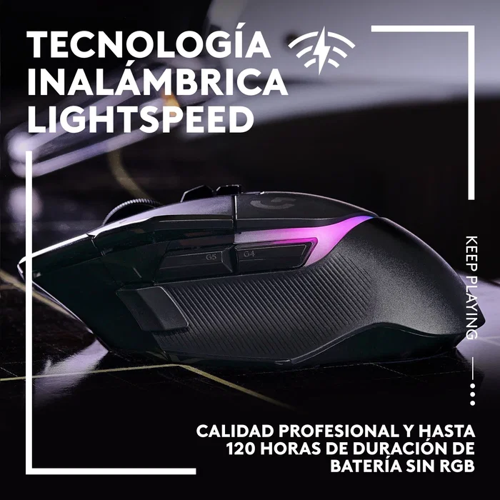 Logitech G502 X PLUS Ratón Inalámbrico Óptico 25600 DPI Negro Logitech G502 X PLUS Ratón Inalámbrico Óptico 25600 DPI Negro