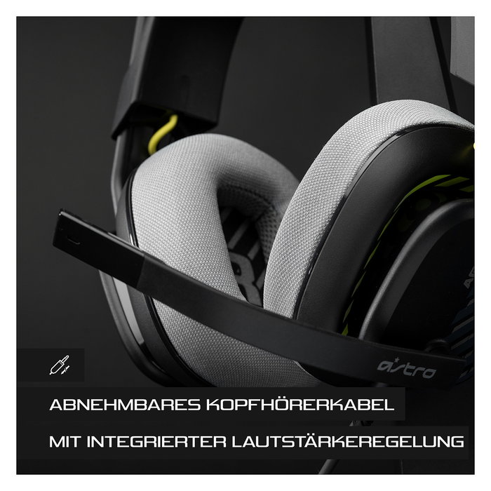 Logitech ASTRO Gaming A10 Gen 2 Auriculares Gaming Diadema Alámbricos con Micrófono Boom, 20-20000 Hz, Conector 3.5mm, Compatibles con PC, Mac, PS4, PS5, Xbox One/Series X|S - Negro