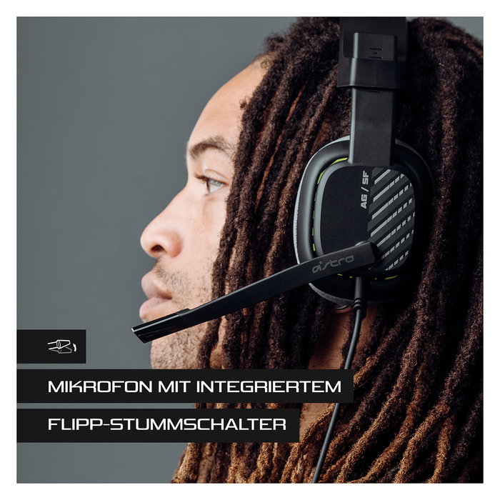 Logitech ASTRO Gaming A10 Gen 2 Auriculares Gaming Diadema Alámbricos con Micrófono Boom, 20-20000 Hz, Conector 3.5mm, Compatibles con PC, Mac, PS4, PS5, Xbox One/Series X|S - Negro