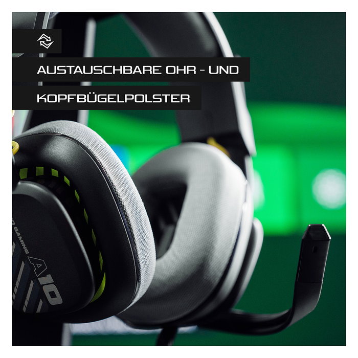 Logitech ASTRO Gaming A10 Gen 2 Auriculares Gaming Diadema Alámbricos con Micrófono Boom, 20-20000 Hz, Conector 3.5mm, Compatibles con PC, Mac, PS4, PS5, Xbox One/Series X|S - Negro