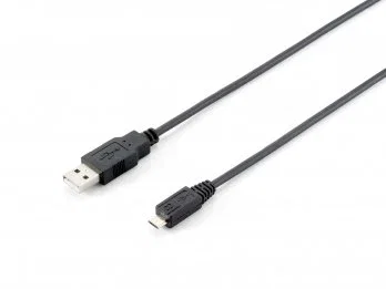 Equip Cable USB 2.0 Tipo A a Micro-USB B 1,8m Negro Equip Cable USB 2.0 Tipo A a Micro-USB B 1,8m Negro