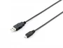 Equip Cable USB 2.0 Tipo A a Micro USB B - 1.8 metros - Negro - Velocidad 480 Mbps - Conectores Chapados en Oro - Plug and Play
