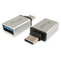 Equip Adaptador USB-C Macho a USB 3.0 Tipo A Hembra (Pack 2 uds) Plata