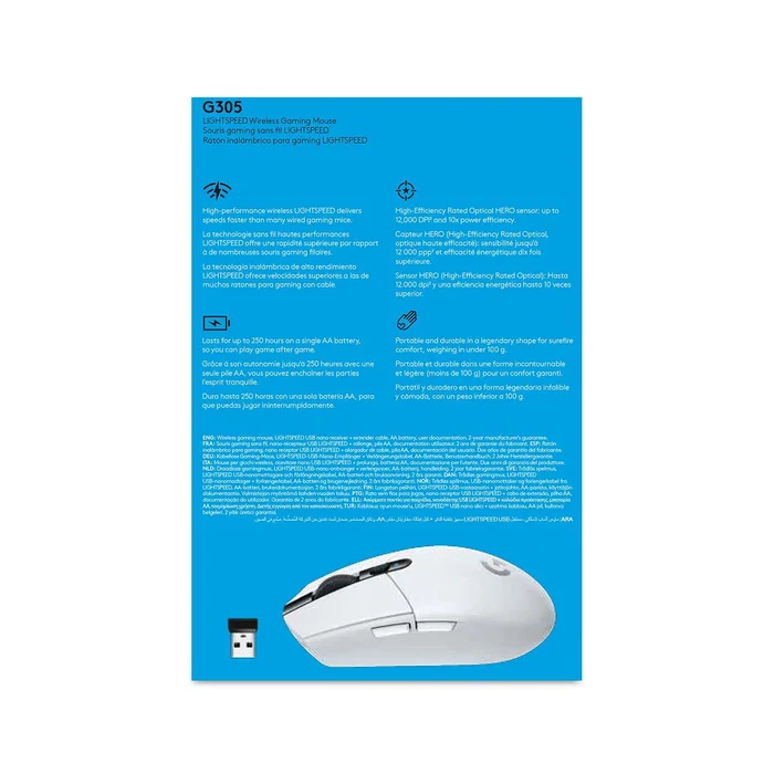 Logitech G G305 Lightspeed Blanco