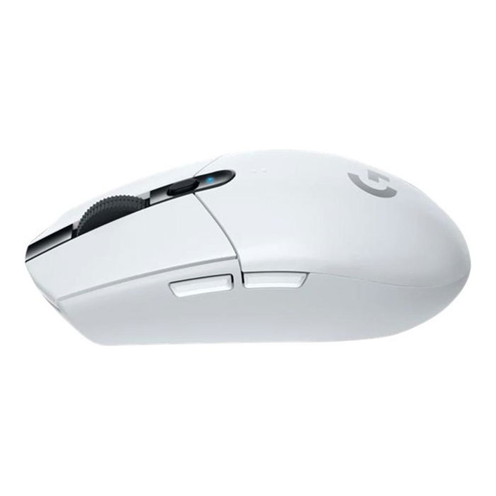 Logitech G G305 Ratón Gaming Inalámbrico Blanco - Sensor HERO 12.000 DPI, Tecnología LIGHTSPEED 1 ms, 6 Botones Programables, 99 g, Batería de Larga Duración
