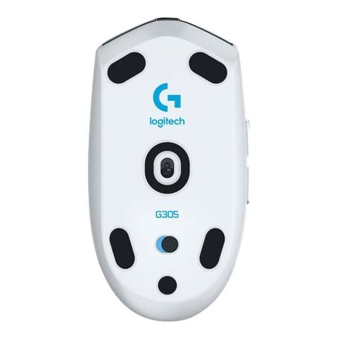Logitech G G305 Ratón Gaming Inalámbrico Blanco - Sensor HERO 12.000 DPI, Tecnología LIGHTSPEED 1 ms, 6 Botones Programables, 99 g, Batería de Larga Duración