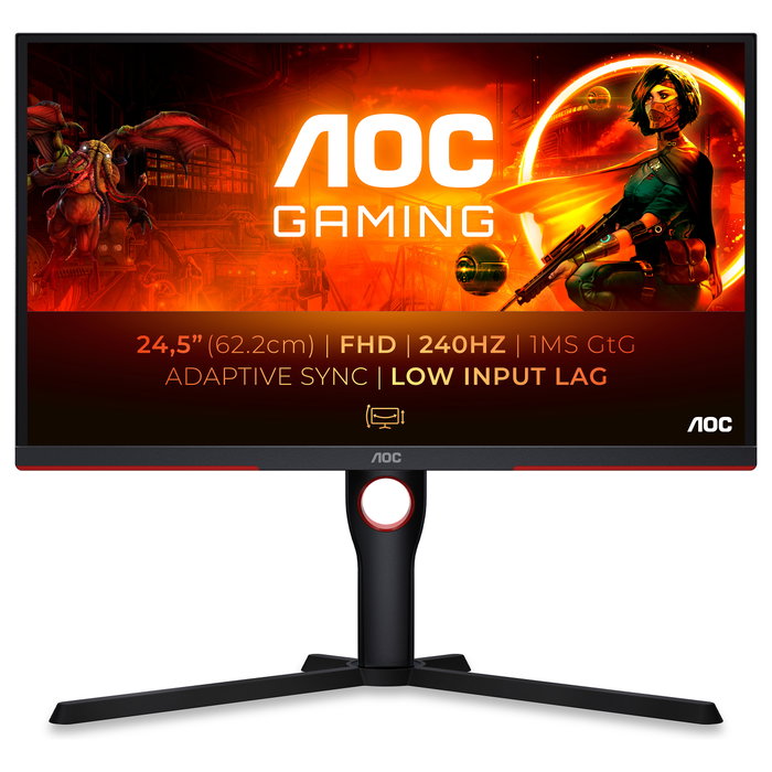 AOC 25G3ZM/BK Gaming Monitor 24,5 pulgadas Full HD 240 Hz VA Negro/Rojo AOC 25G3ZM/BK Gaming Monitor 24,5 pulgadas Full HD 240 Hz VA Negro/Rojo