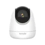 Tenda CP6 Cámara de Seguridad IP Interiores 3MP 2304x1296 WiFi, Visión Nocturna 12m, 360°, Almohadilla para Montaje Techo, Pared o Escritorio, Blanco