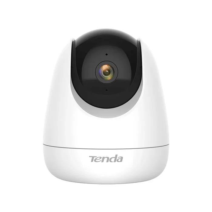 Tenda CP6 Cámara de Seguridad IP Interiores 3MP 2304x1296 WiFi, Visión Nocturna 12m, 360°, Almohadilla para Montaje Techo, Pared o Escritorio, Blanco