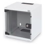 Digitus Armario Rack de Pared Compact 6HE 254mm (10") con Puerta de Cristal Gris - 312x300 mm, 30 kg Capacidad, IP20