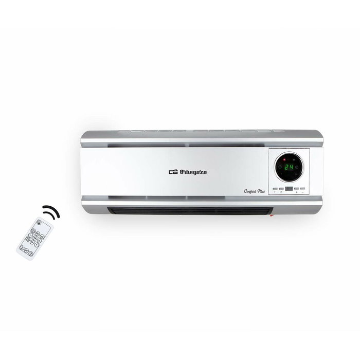 Orbegozo Split Calefactor de Pared Cerámico SP 6500 Acero Inoxidable