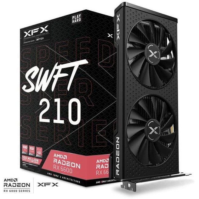 XFX RX-66XL8LFDQ Tarjeta Gráfica Radeon RX 6600 8GB GDDR6