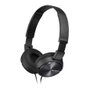 Sony Auriculares Diadema MDR-ZX310 Diseño Plegable, Máxima Movilidad, Cascos Acolchados, Cable 1.2m, Negro