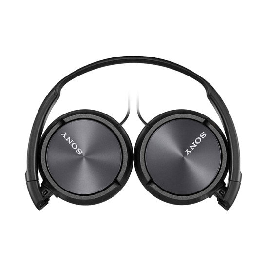 Sony Auriculares Diadema MDR-ZX310 Diseño Plegable, Máxima Movilidad, Cascos Acolchados, Cable 1.2m, Negro