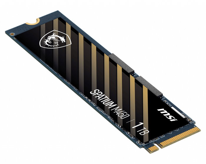 Msi Spatium M450 SSD 1TB M.2 NVMe PCIe 4.0 Lectura 3600MB/s Escritura 3000MB/s