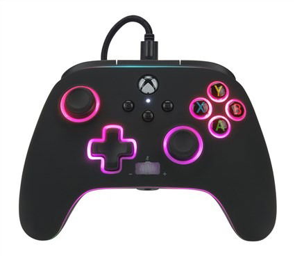 Power A Mando con Cable Spectra Infinity 1522360-01 para Xbox Serie X/S, Color Personalizable con LED