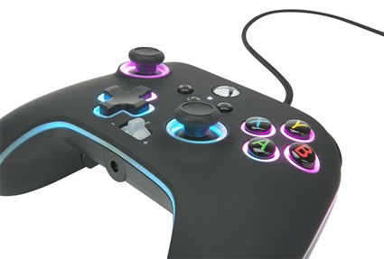 Power A Mando con Cable Spectra Infinity 1522360-01 para Xbox Serie X/S, Color Personalizable con LED