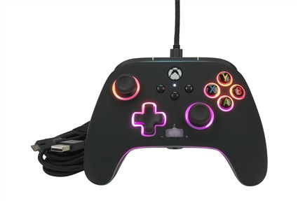Power A Mando con Cable Spectra Infinity 1522360-01 para Xbox Serie X/S, Color Personalizable con LED