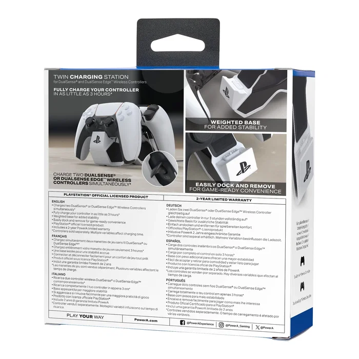 PowerA Twin Charging Station para DualSense y DualSense Edge