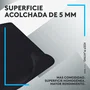 Logitech G740 Alfombrilla de ratón para juegos, Negro