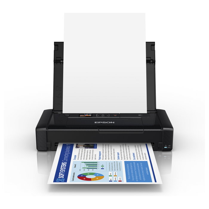Epson WorkForce WF-110W Impresora portátil A4 color con batería integrada y Wi-Fi Epson WorkForce WF-110W Impresora portátil A4 color con batería integrada y Wi-Fi