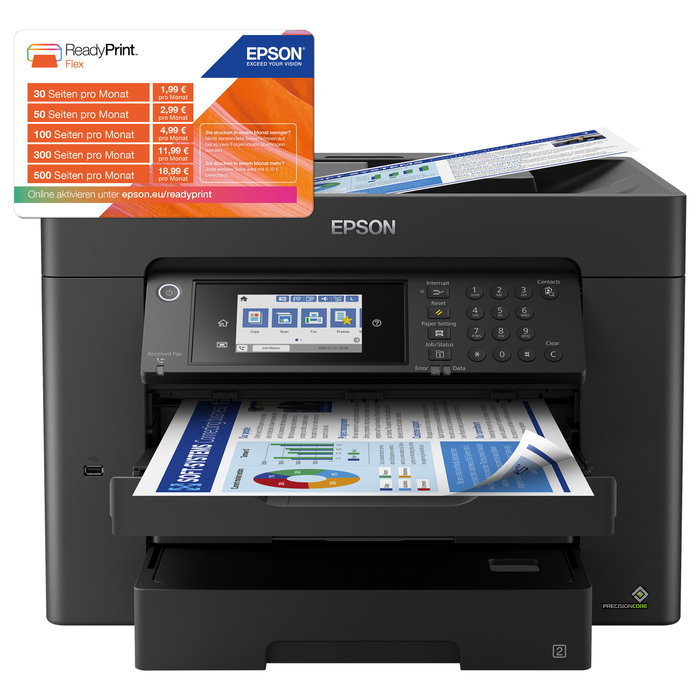 Epson WorkForce WF-7840DTWF A3+ Multifunción Negro
