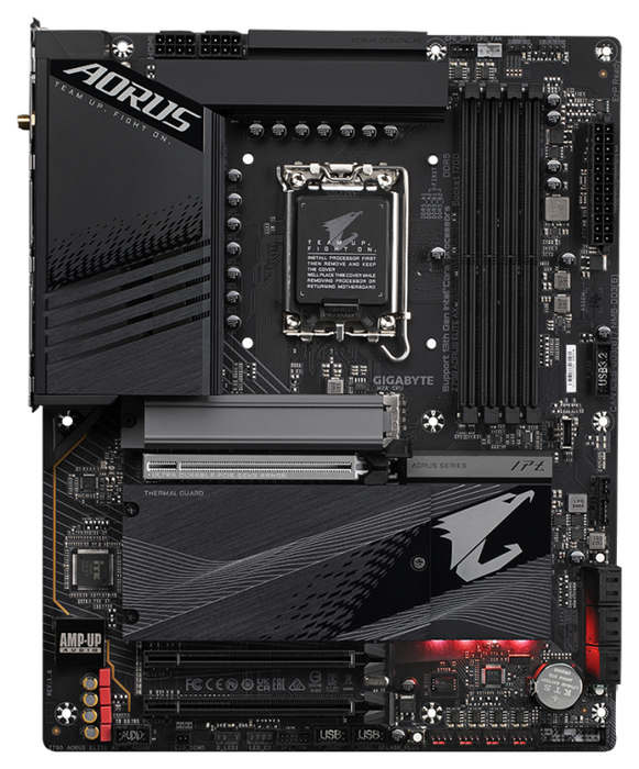 GIGABYTE Z790 AORUS ELITE AX Placa base - Soporta CPUs Intel 14ª Gen, DDR5, Wi-Fi 6E, LGA 1700, ATX