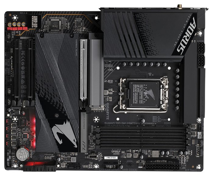 GIGABYTE Z790 AORUS ELITE AX Placa base - Soporta CPUs Intel 14ª Gen, DDR5, Wi-Fi 6E, LGA 1700, ATX