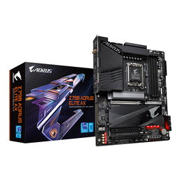 Gigabyte Z790 AORUS ELITE AX Placa Base ATX - LGA 1700, DDR5 7600MHz (OC), Wi-Fi 6E, 2.5GbE LAN, 4x M.2 PCIe 4.0, Soporta Intel Core de 14a Gen